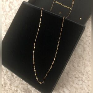 Catbird Tinsel Choker 14”-16.75” yellow gold